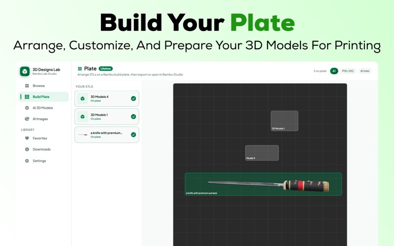 Handy designs for 3D Bambu Lab skärmbild 3