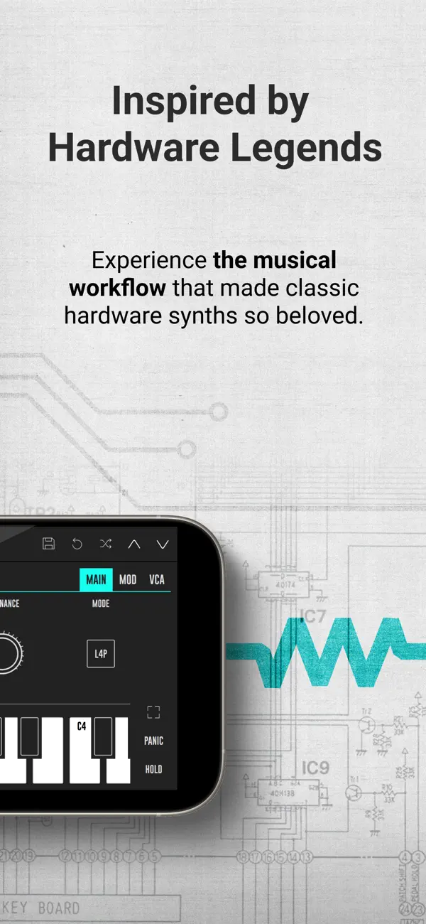 #2. DRC - Polyphonic Synthesizer (iOS) Által: Imaginando Lda