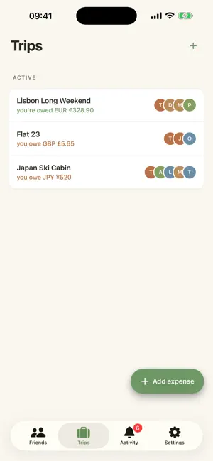 tab-it: split trip expenses screenshot 2