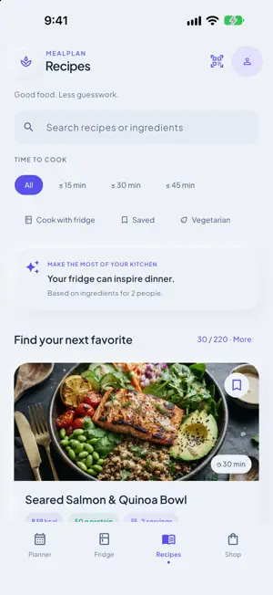 MealPlan: Smart Fridge screenshot 3