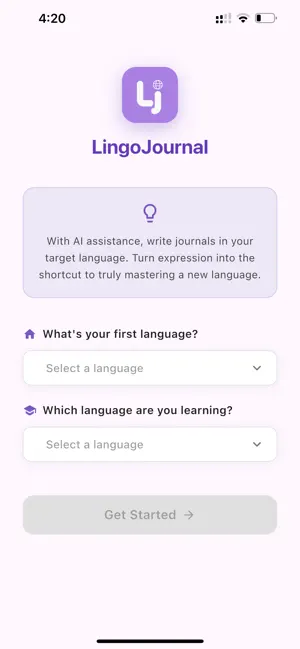 Lingo Journal screenshot 1