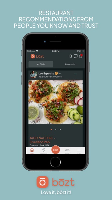Bōzt: Restaurants & Local Food Screenshot
