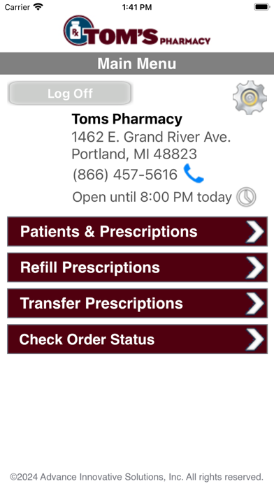App screenshot