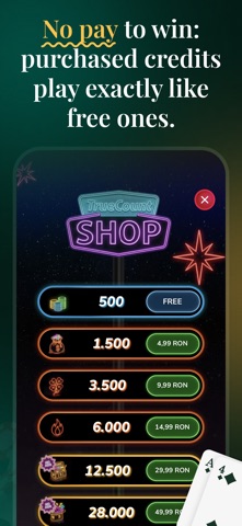 TrueCount Blackjack 21 Trainer iPhone screenshot