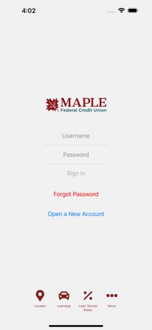 Instant Maple Mobile Banking Screenshot 1 of 5