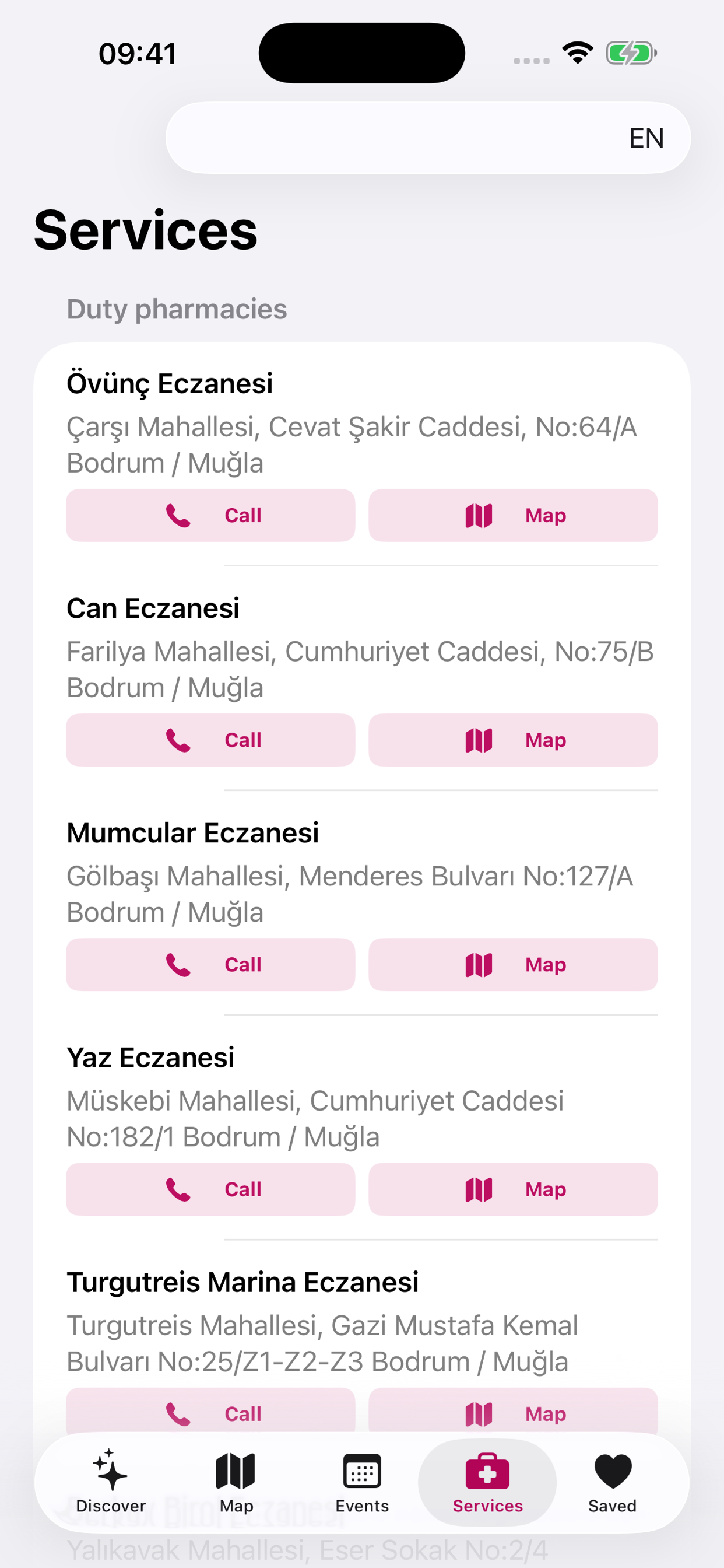 Bodrum App screenshot 3