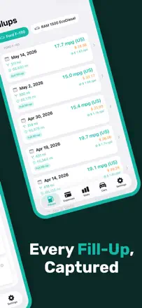 Fuel MPG Calculatorのスクリーンショット（2/8）