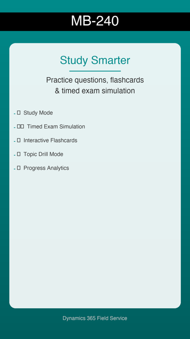 Screenshot #1 pour MB-240 D365 Field Service Prep