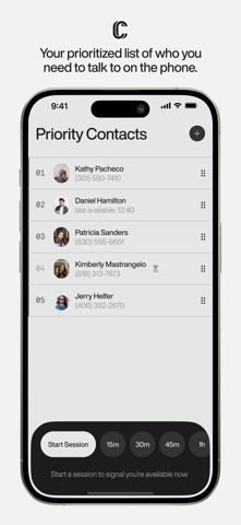 Talklist iPhone screenshot