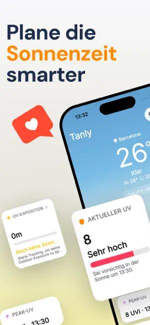 Tanly - Sunlight & Bräunen iPhone screenshot 2
