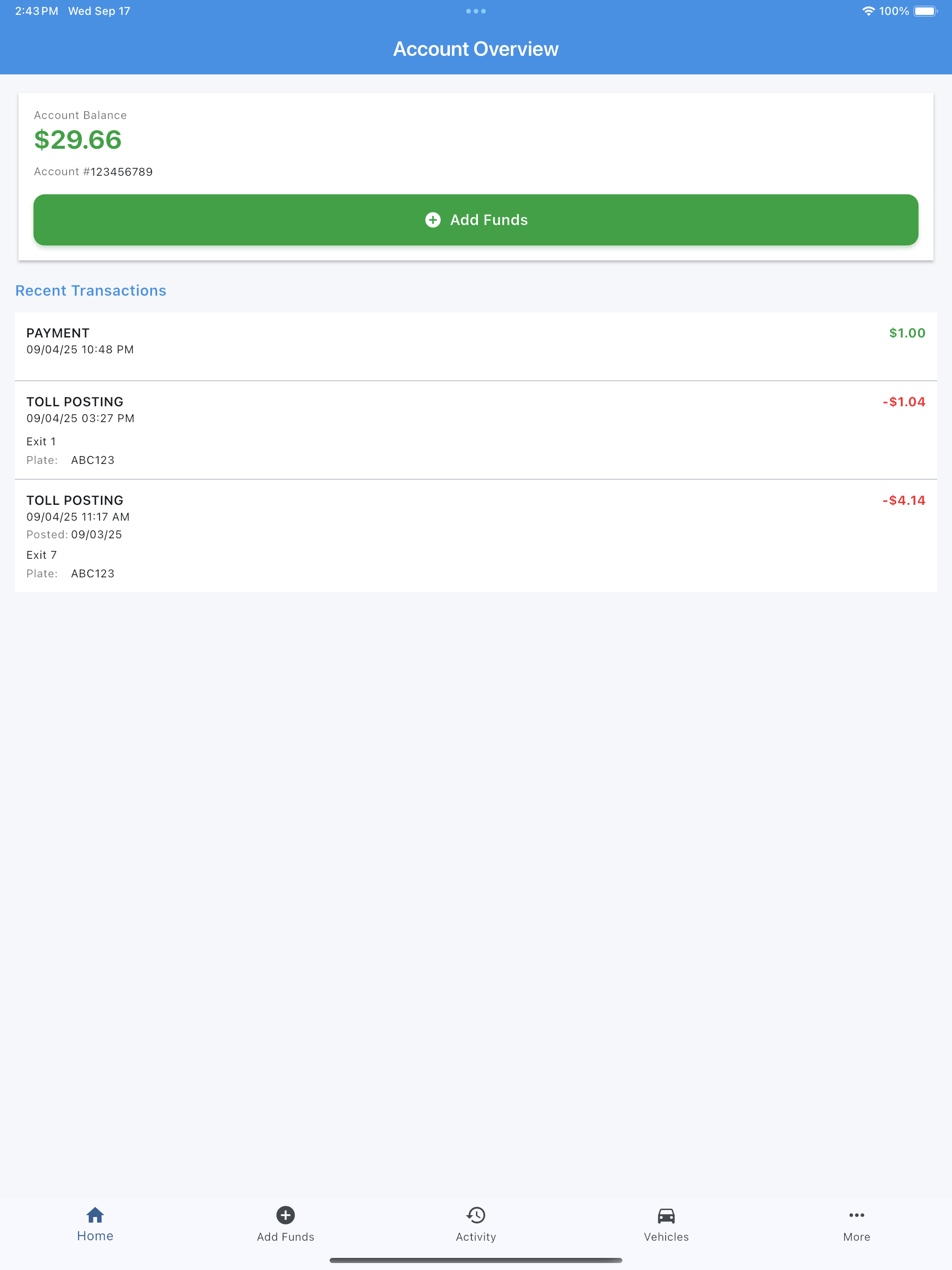 EZ Tolls IN screenshot 5