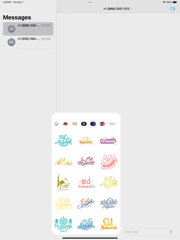 Screenshot #6 pour Eid Mubarak 2024 Stickers
