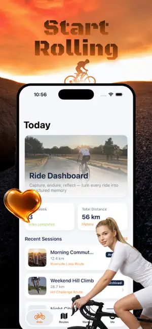 Velto - Ride Log iPhone screenshot 1