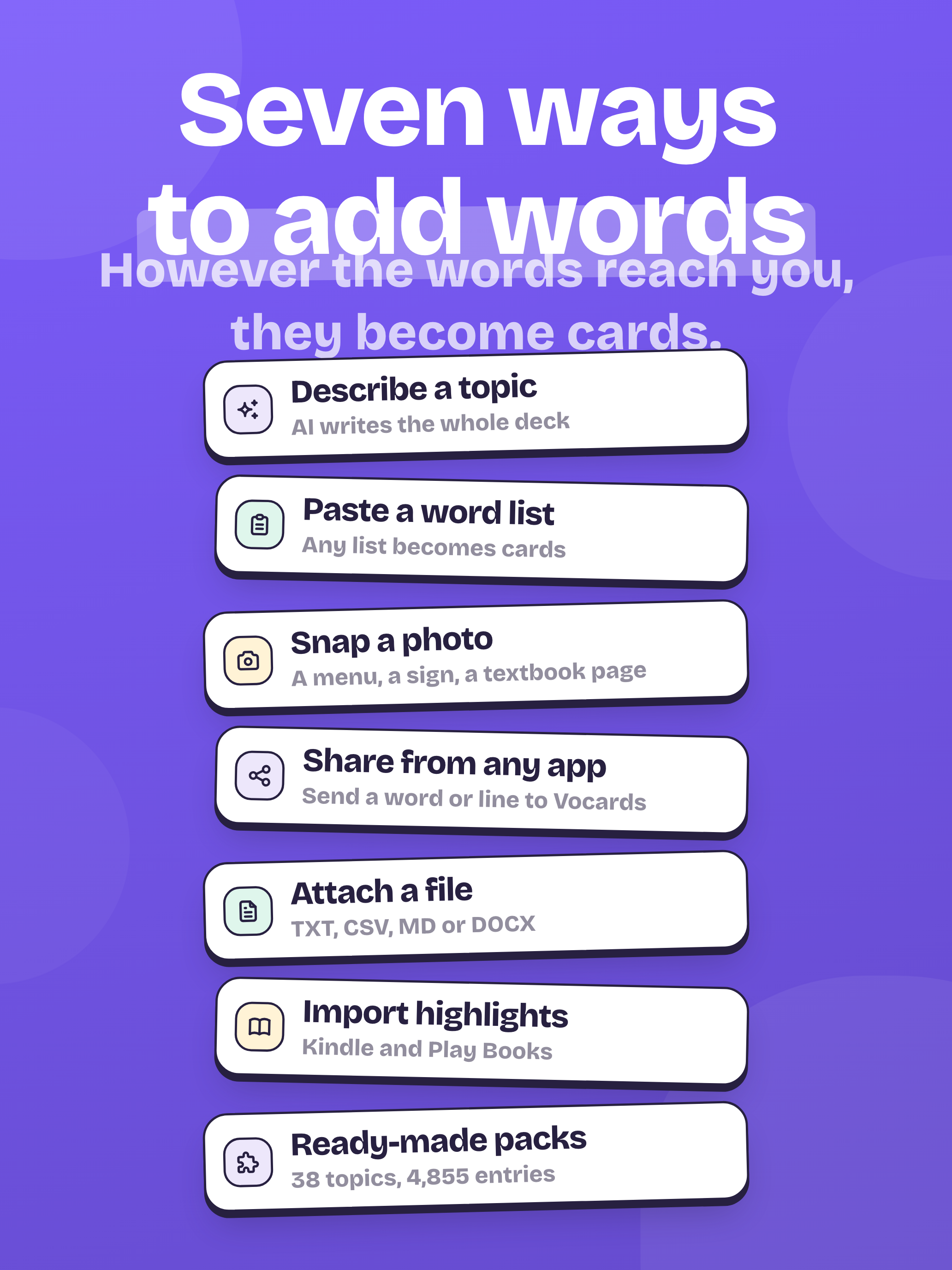 Vocards: Vocabulary Flashcards screenshot 18