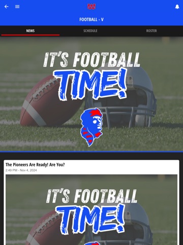 Warren County Pioneers iPad screenshot