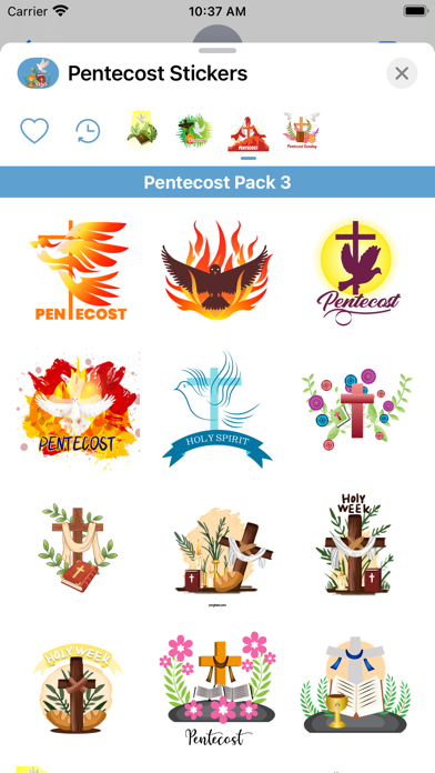 Screenshot #3 pour Pentecost iStickers