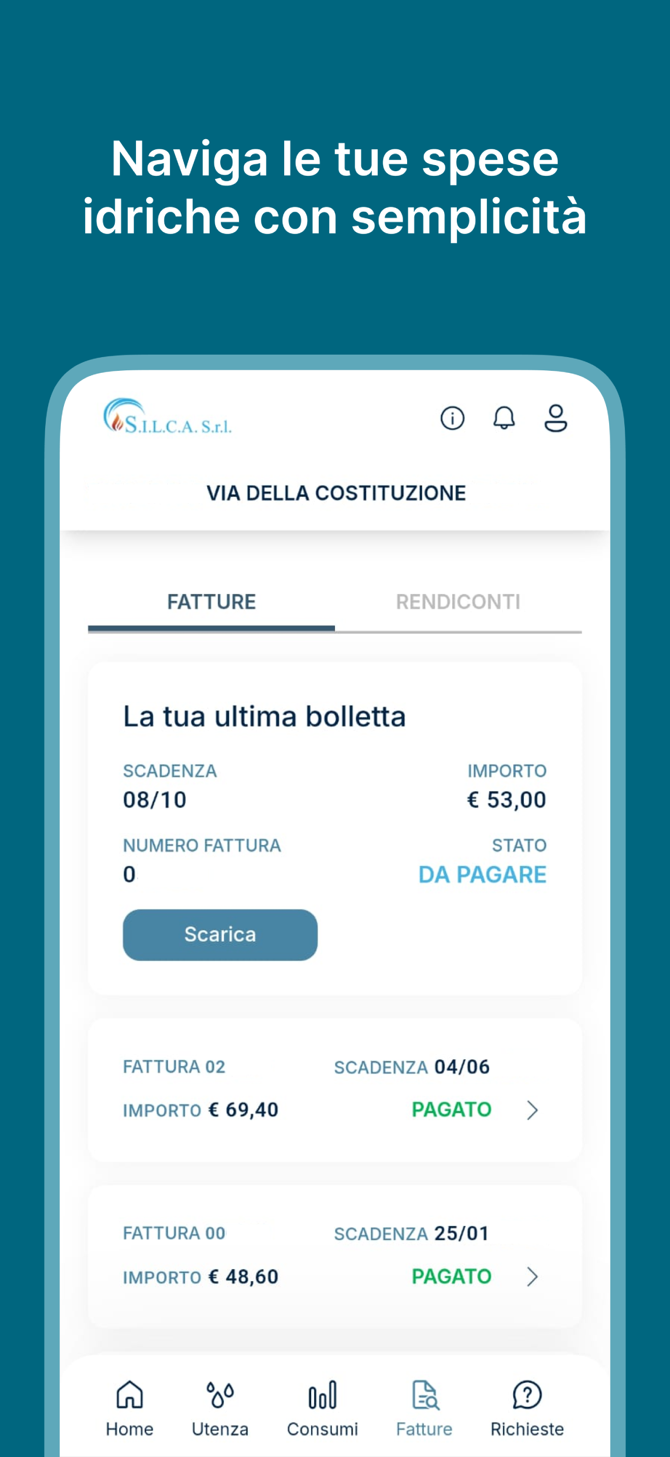 SILCA - Area Clienti