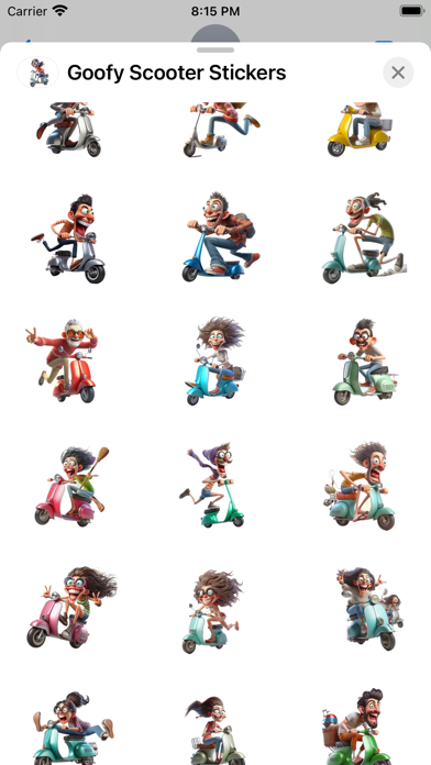 Screenshot #2 pour Goofy Scooter Stickers