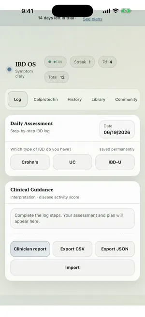 IBD Tracker: Crohn's & Colitis screenshot 2