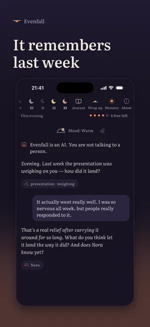 Evenfall: Journal & Companion screenshot 1
