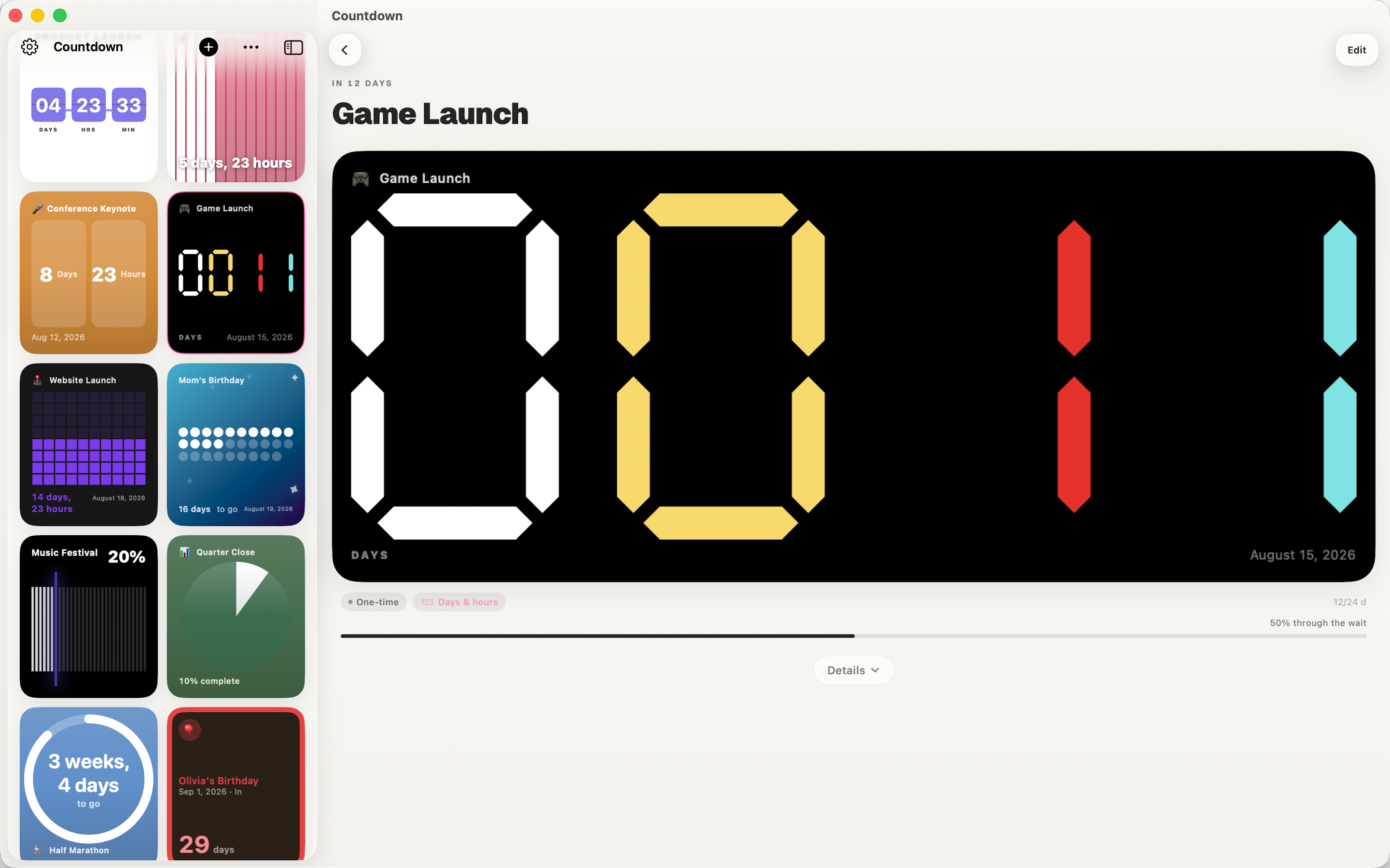 Countdown: Days Until Widget screenshot 8