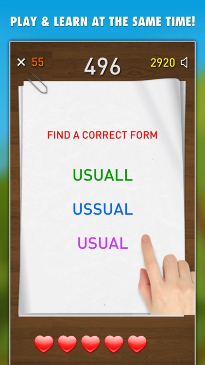 Spelling Test - Learn To Spell