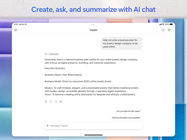 Microsoft 365 Copilot Screenshot