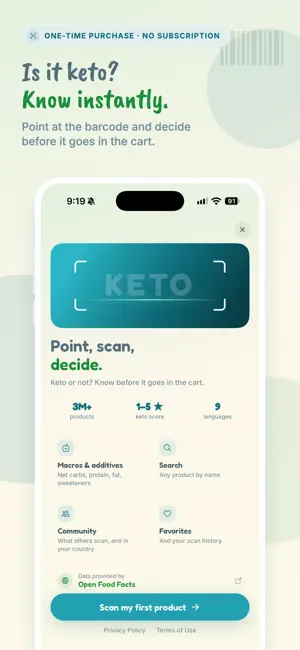 Keto Barcode Scan screenshot 1