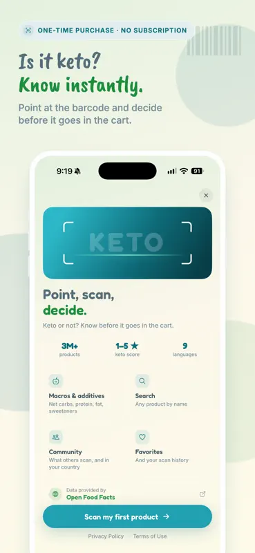 Keto Barcode Scan screenshot 1 of 5