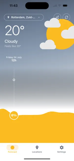 Suncast: Sunshine Forecast screenshot 1