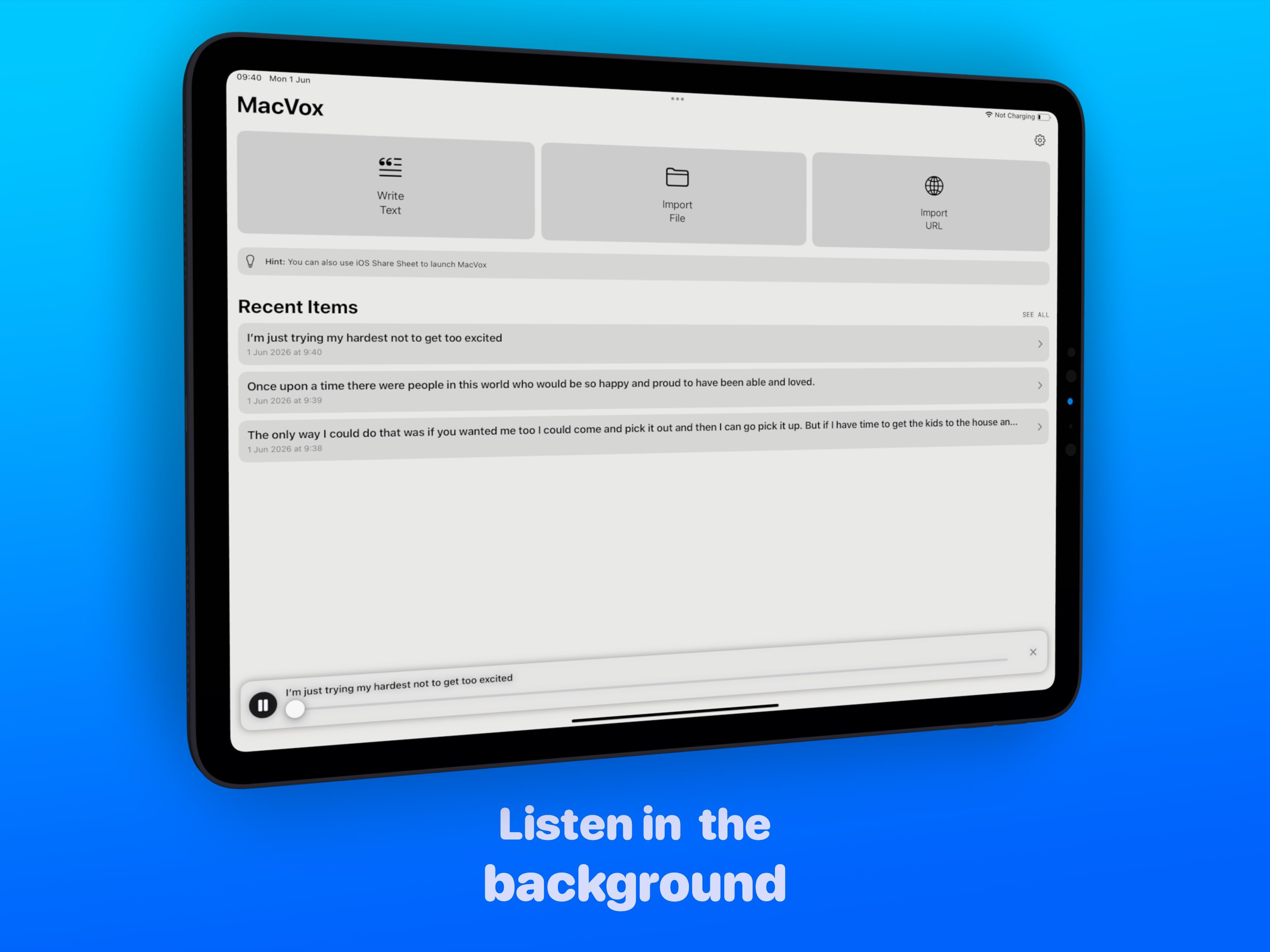 ReadMe: Text to speech screenshot 8