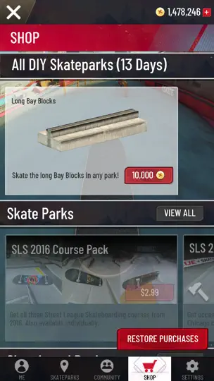 Screenshot von True Skate auf dem iPhone 6