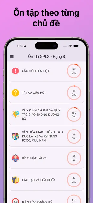 Ôn Thi GPLX 600 Câu (2025) screenshot 2