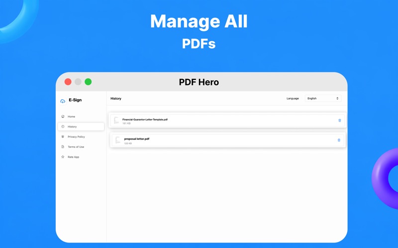 PDF Hero - PDF Editor iPhone screenshot