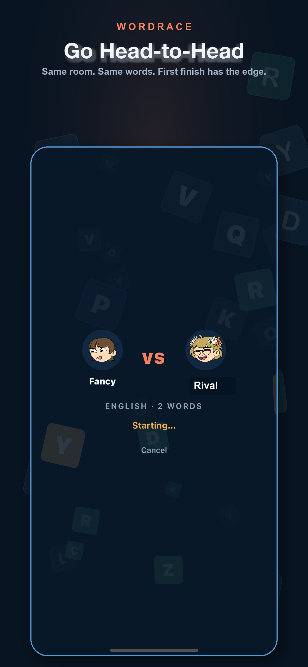 WordRace - Daily Word Duel