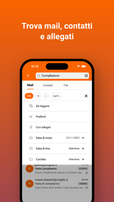 Virgilio Mail - Email App Screenshot