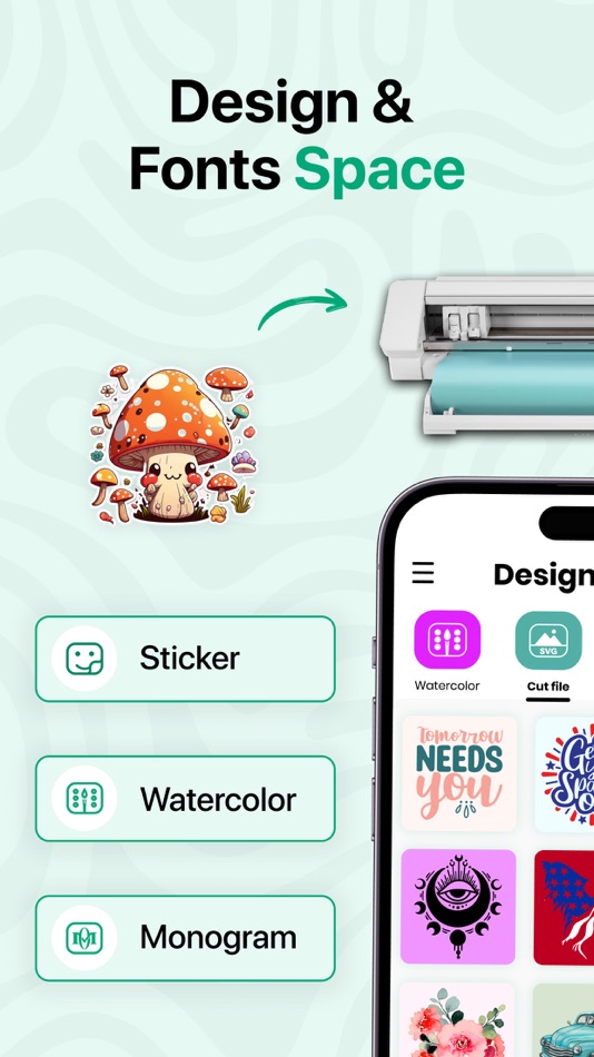 #1. Design & Fonts for Cut Machine (macOS) 由: Technoventive Solutions