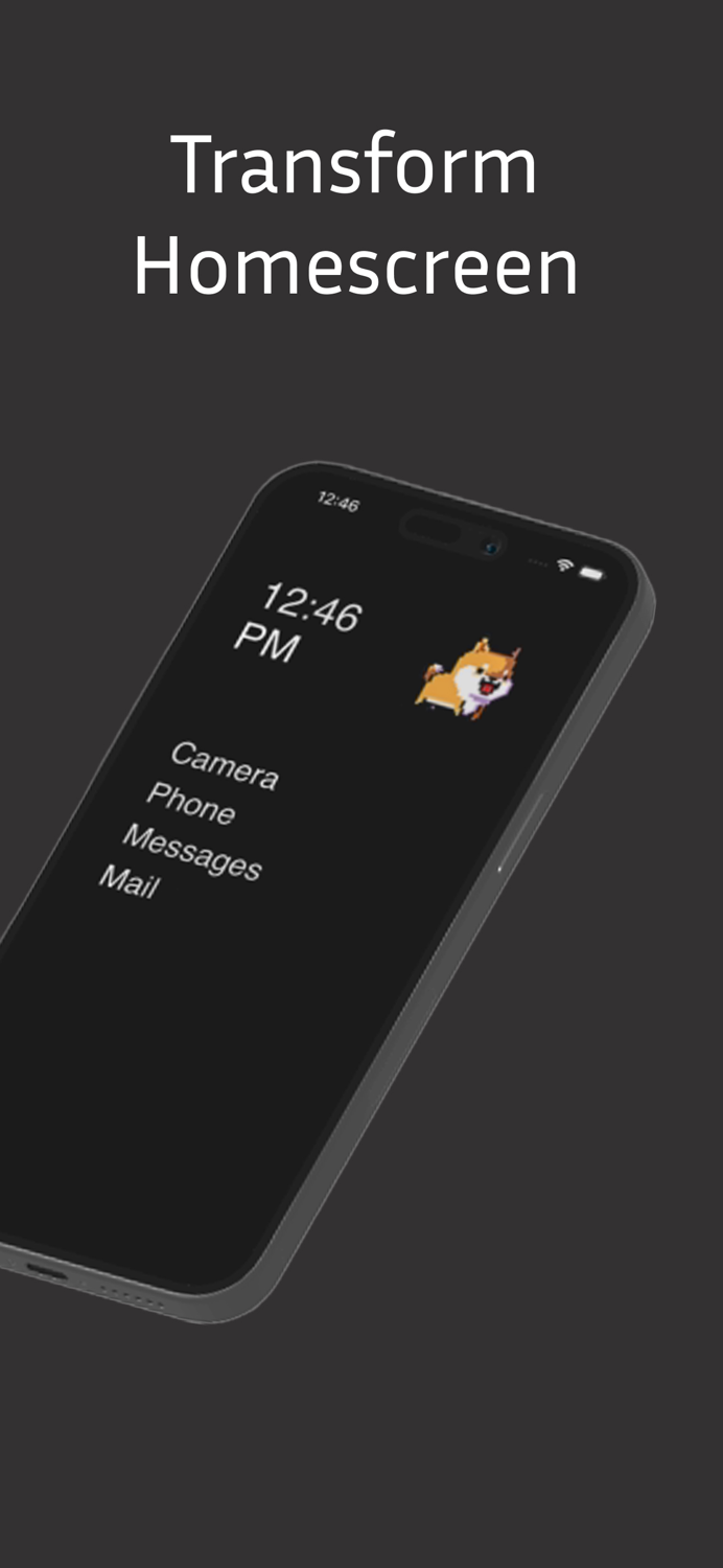Minimalist screen zen phone