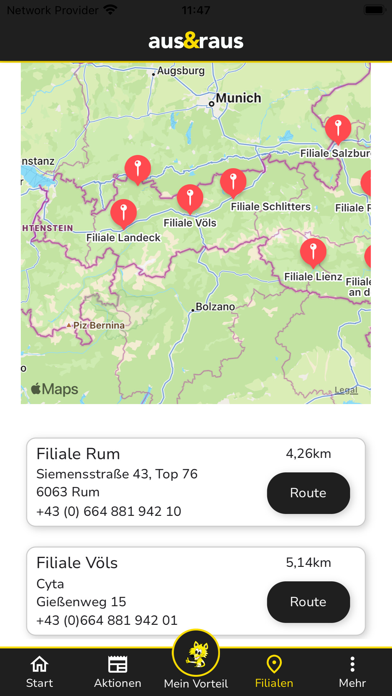 aus&raus Screenshot