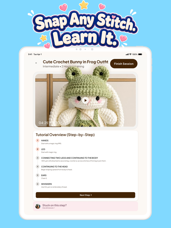 LoopPal - Crochet for Beginner iPad screenshot 5