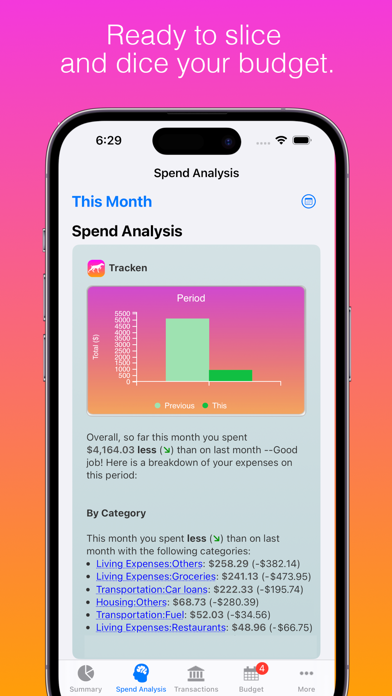 Tracken: Budget Planner Screenshot