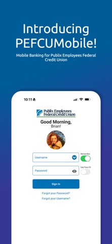 PEFCU Mobile Banking Screenshot 1 of 4