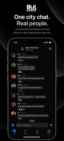 BLK Chat: Meet Black People iPhone screenshot