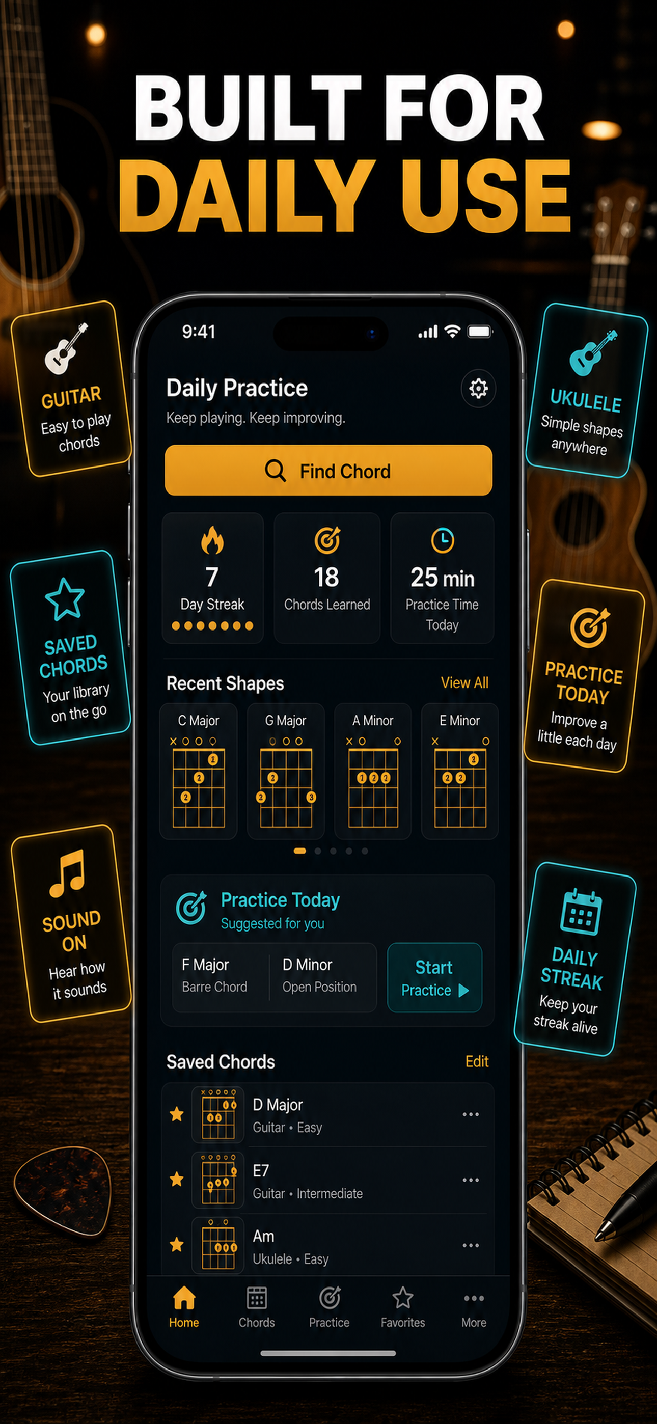 Guitar Chord Finder & Ukulele screenshot 10