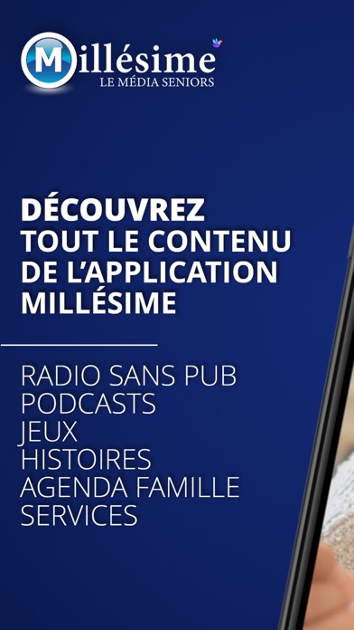 Radio Millésime Screenshot