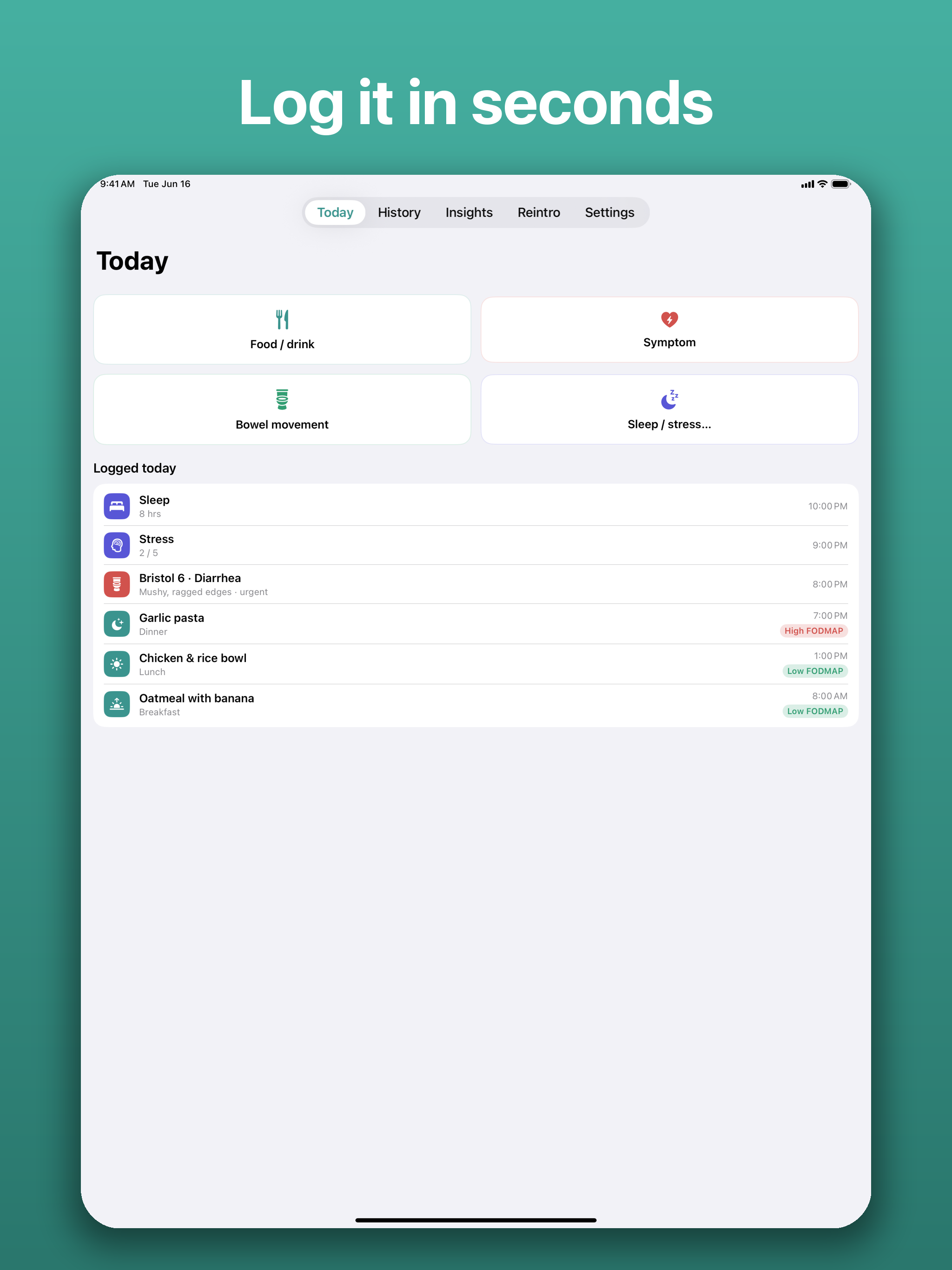 GutLog: IBS & FODMAP Tracker
