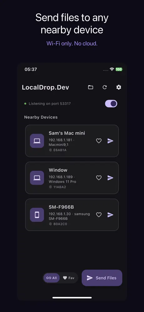 LocalDrop.Dev 本地快传助手应用截图