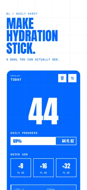 AQUAJOY: Daily Water Tracker screenshot 1