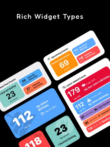 DaysGo: Countdown, Day Counter iPad screenshot
