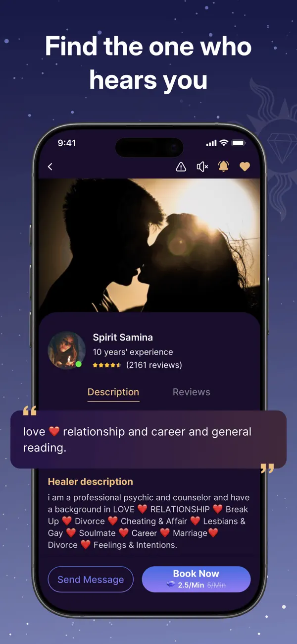 Screenshot #2 pour MyHealer Live Psychic Readings